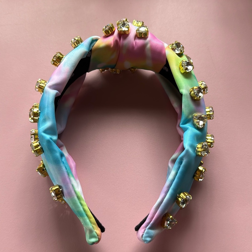 NWOT LeLe Sadoughi x Stoney Clover Lane Tie Dye Hearts Headband